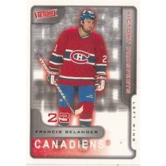 Řadové karty - Belanger Francis - 2001-02 Victory No.377