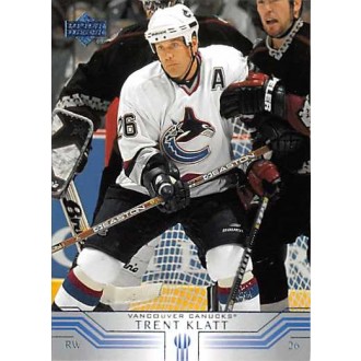 Řadové karty - Klatt Trent - 2001-02 Upper Deck No.402