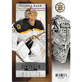 Řadové karty - Rask Tuukka - 2013-14 Contenders No.29