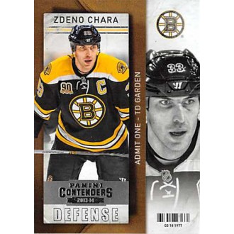 Řadové karty - Chára Zdeno - 2013-14 Contenders No.30