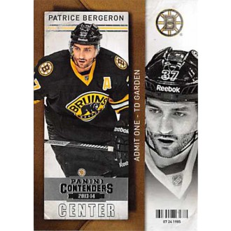 Řadové karty - Bergeron Patrice - 2013-14 Contenders No.31