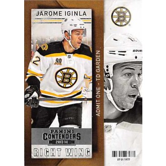 Řadové karty - Iginla Jarome - 2013-14 Contenders No.32