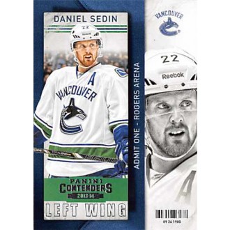 Řadové karty - Sedin Daniel - 2013-14 Contenders No.48
