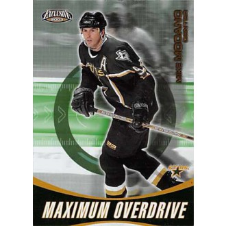 Insertní karty - Modano Mike - 2002-03 Exclusive Maximum Overdrive No.8
