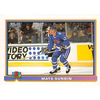Řadové karty - Sundin Mats - 1991-92 Bowman No.137