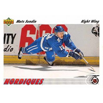 Řadové karty - Sundin Mats - 1991-92 Upper Deck No.134