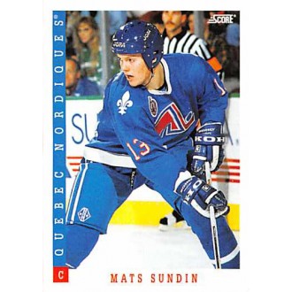 Řadové karty - Sundin Mats - 1993-94 Score Canadian No.9