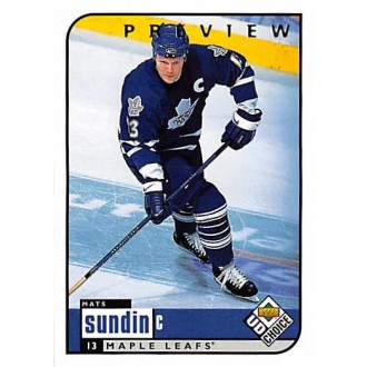 Paralelní karty - Sundin Mats - 1998-99 UD Choice Preview No.203