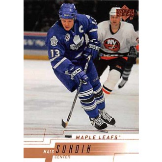Řadové karty - Sundin Mats - 2000-01 Upper Deck No.391