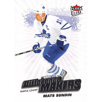 Insertní karty - Sundin Mats - 2008-09 Ultra Difference Makers No.DM20