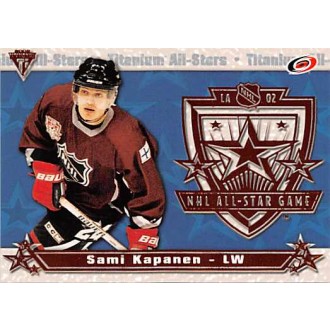 Insertní karty - Kapanen Sami - 2001-02 Titanium All-Stars No.3