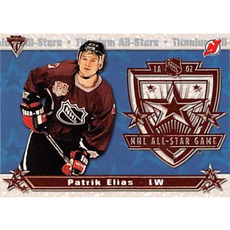 Insertní karty - Eliáš Patrik - 2001-02 Titanium All-Stars No.13
