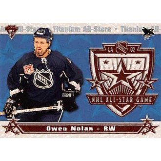 Insertní karty - Nolan Owen - 2001-02 Titanium All-Stars No.16