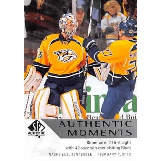 Řadové karty - Rinne Pekka - 2012-13 SP Authentic No.168