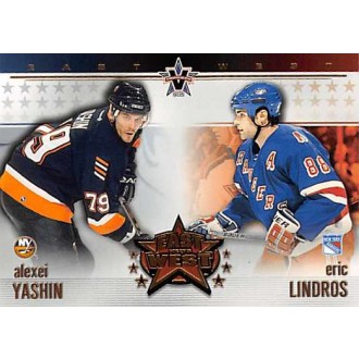 Insertní karty - Yashin Alexei, Lindros Eric - 2001-02 Vanguard East Meets West No.5