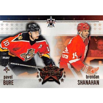 Insertní karty - Bure Pavel, Shanahan Brendan - 2001-02 Vanguard East Meets West No.8