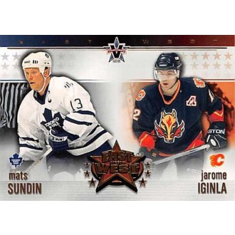 Insertní karty - Sundin Mats, Iginla Jarome - 2001-02 Vanguard East Meets West No.9