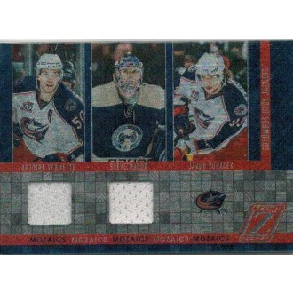 Jersey karty - Vermette Antoine, Mason Steve, Voráček Jakub - 2010-11 Zenith Mozaics Materials No.6