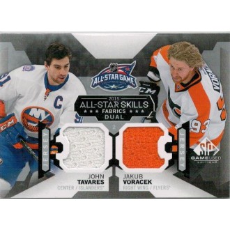 Jersey karty - Voráček Jakub, Tavares John - 2015-16 SP Game Used All-Star Skills Dual Fabrics No.AS2-14