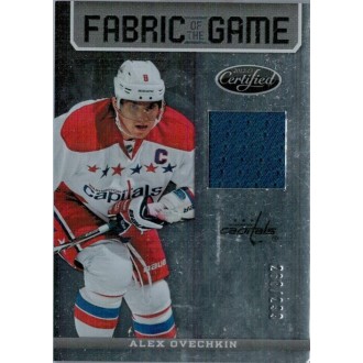 Jersey karty - Ovechkin Alexander - 2012-13 Certified Fabric of the Game  No.FOG-AO