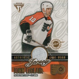 Jersey karty - LeClair John - 2002-03 Titanium Jerseys No.52