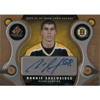 Podepsané karty - Jurčina Milan - 2005-06 SP Game Used Rookie Exclusive Autographs No.RE-MJ