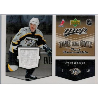 Jersey karty - Kariya Paul, Weight Doug - 2006-07 MVP Jerseys No.OJ-KW