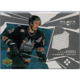 Jersey karty - Bondra Peter - 2003-04 Black Diamond Threads  No.DT-PB