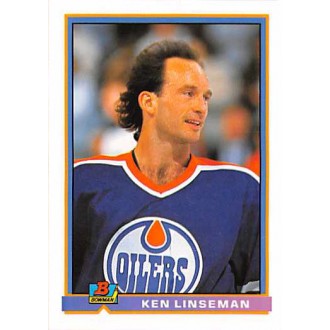 Řadové karty - Linseman Ken - 1991-92 Bowman No.105