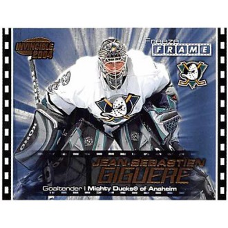 Insertní karty - Giguere Jean-Sebastien - 2003-04 Invincible Freeze Frame No.1