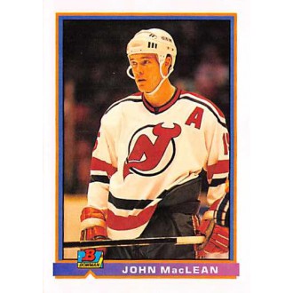 Řadové karty - MacLean John - 1991-92 Bowman No.289