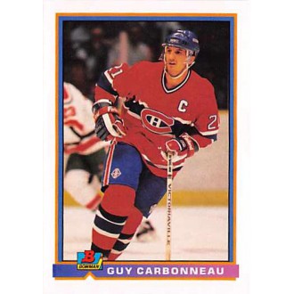 Řadové karty - Carbonneau Guy - 1991-92 Bowman No.338