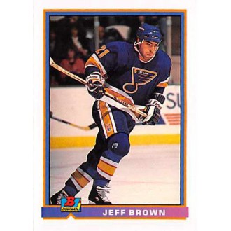 Řadové karty - Brown Jeff - 1991-92 Bowman No.385