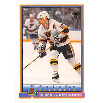 Řadové karty - St.Louis vs Detroit Playoff Action - 1991-92 Bowman No.406