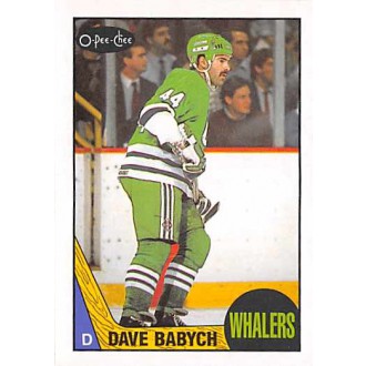 Řadové karty - Babych Dave - 1987-88 O-Pee-Chee No.5