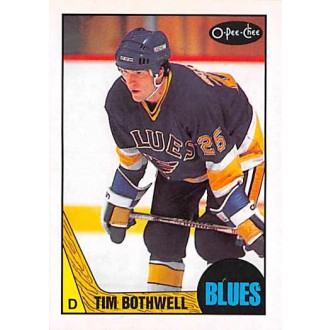Řadové karty - Bothwell Tim - 1987-88 O-Pee-Chee No.29
