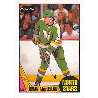 Řadové karty - MacLellan Brian - 1987-88 O-Pee-Chee No.31
