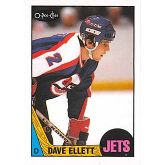 Řadové karty - Ellett Dave - 1987-88 O-Pee-Chee No.35