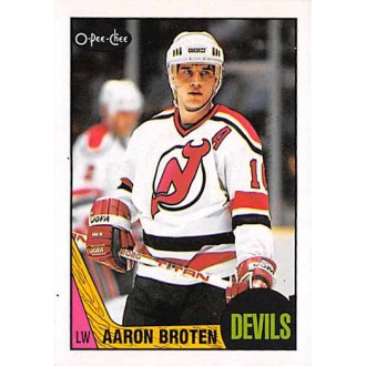 Řadové karty - Broten Aaron - 1987-88 O-Pee-Chee No.46