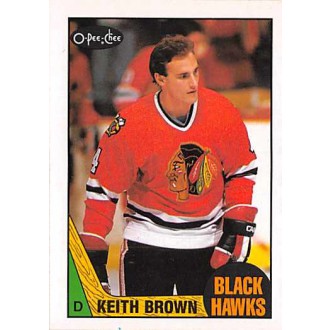 Řadové karty - Brown Keith - 1987-88 O-Pee-Chee No.47