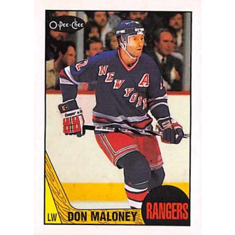 Řadové karty - Maloney Don - 1987-88 O-Pee-Chee No.49