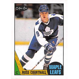 Řadové karty - Courtnall Russ - 1987-88 O-Pee-Chee No.62