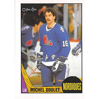 Řadové karty - Goulet Michel - 1987-88 O-Pee-Chee No.77