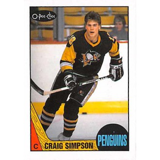 Řadové karty - Simpson Craig - 1987-88 O-Pee-Chee No.80