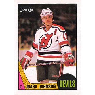 Řadové karty - Johnson Mark - 1987-88 O-Pee-Chee No.101