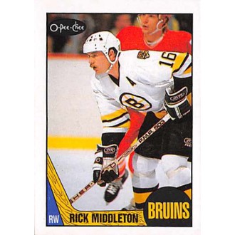 Řadové karty - Middleton Rick - 1987-88 O-Pee-Chee No.115