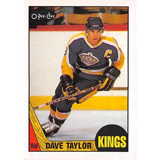 Řadové karty - Taylor Dave - 1987-88 O-Pee-Chee No.118