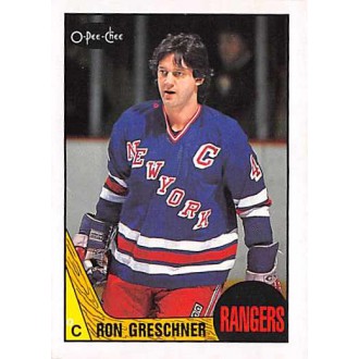 Řadové karty - Greschner Ron - 1987-88 O-Pee-Chee No.159