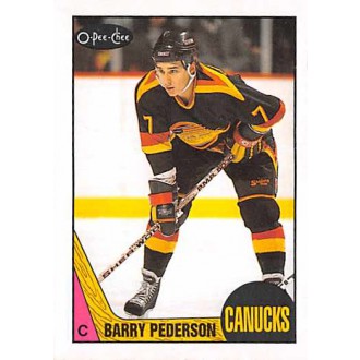 Řadové karty - Pederson Barry - 1987-88 O-Pee-Chee No.177