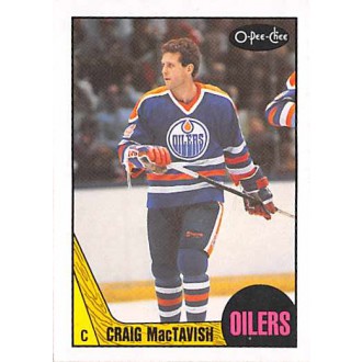 Řadové karty - MacTavish Craig - 1987-88 O-Pee-Chee No.203
